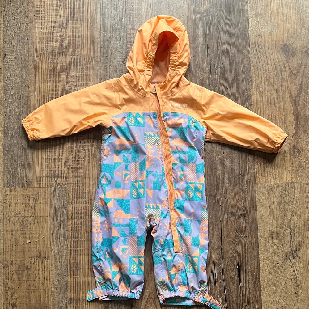 Colorful Hooded Baby Jumpsuit